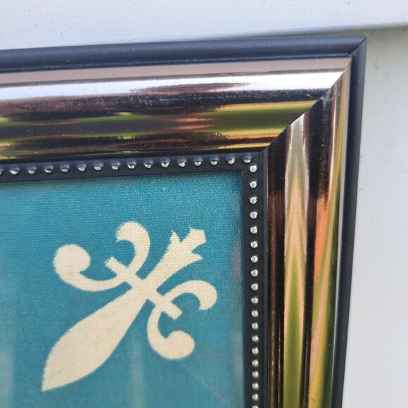 Vintage Framed Catholic Processional Flag Sacred Heart Carillon - Picture 11 of 11